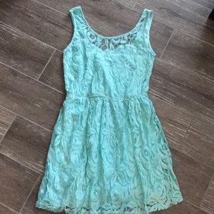 LA Hearts Pacsun mini dress A-line aqua